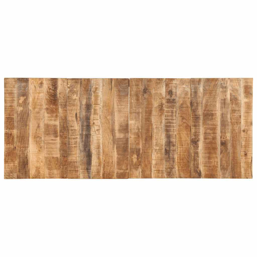 Eettafel 220x90x75 cm massief hout ruw mangohout