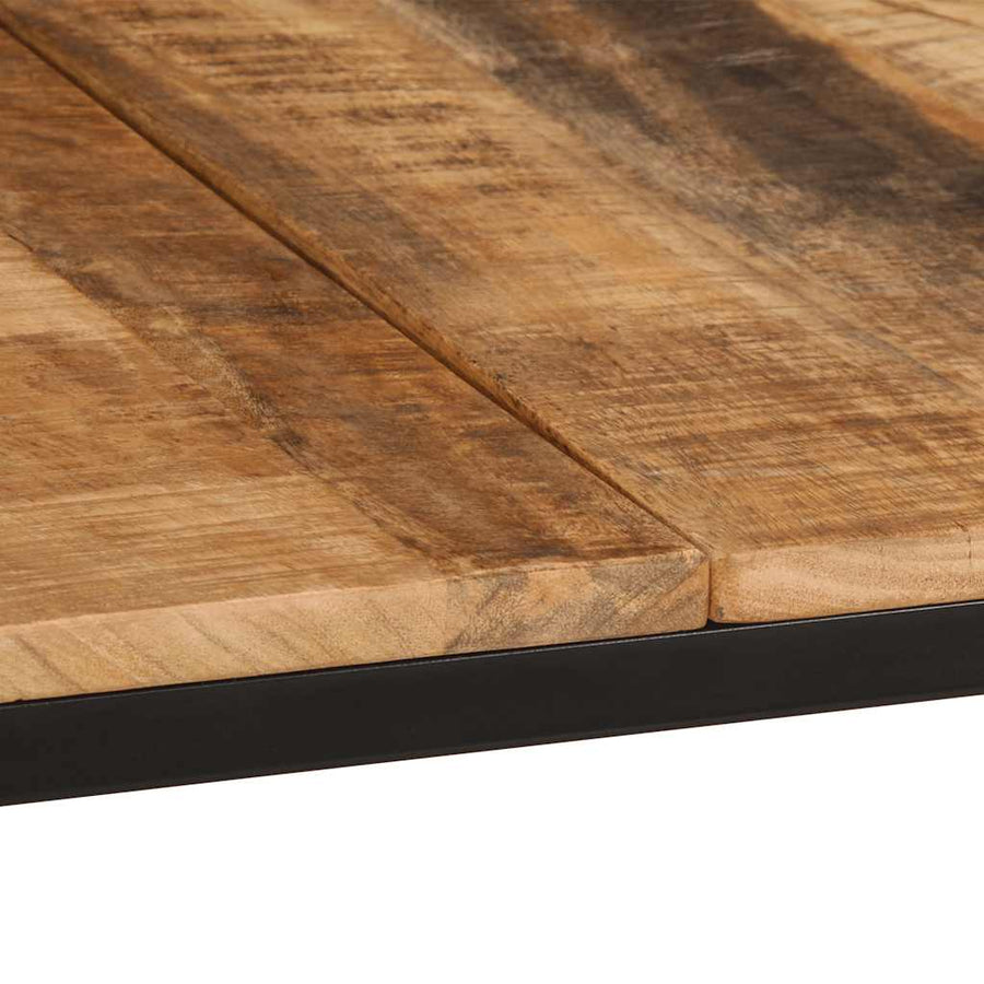 Eettafel 220x90x75 cm massief hout ruw mangohout
