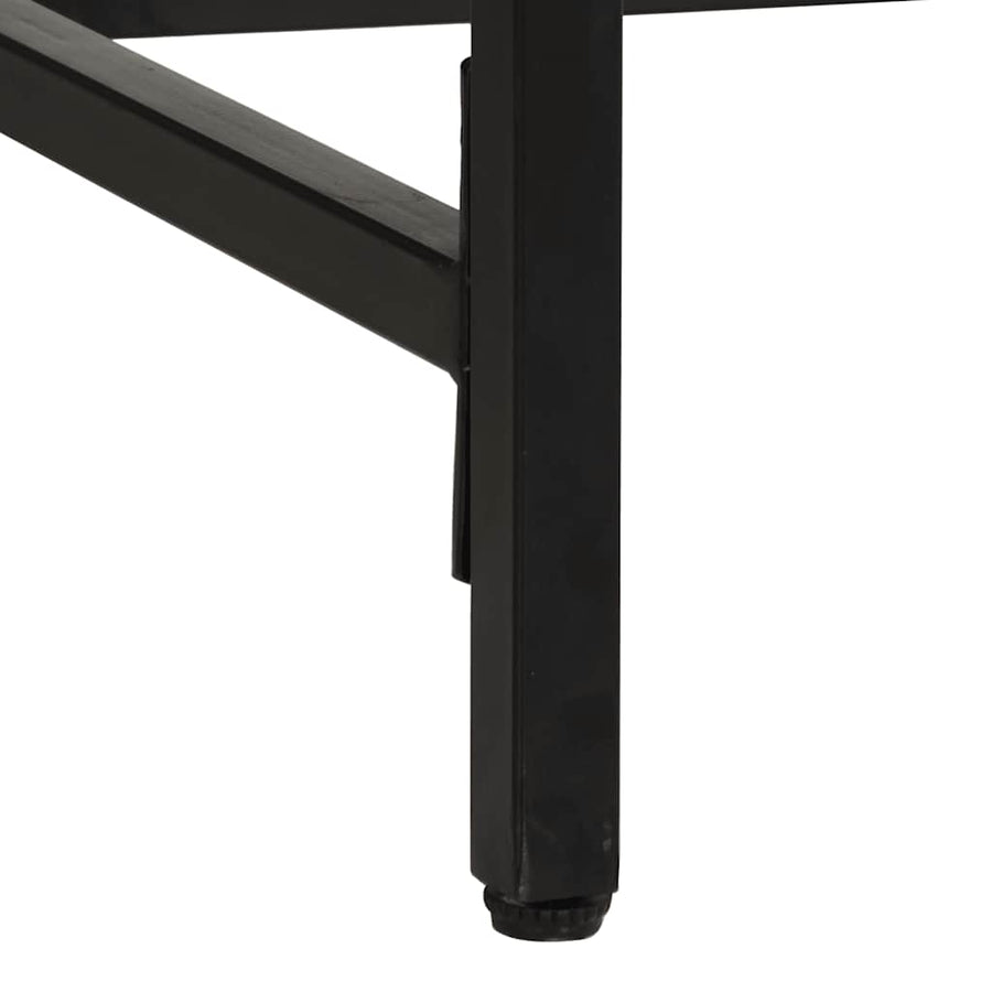 Eettafel 220x90x75 cm massief hout ruw mangohout