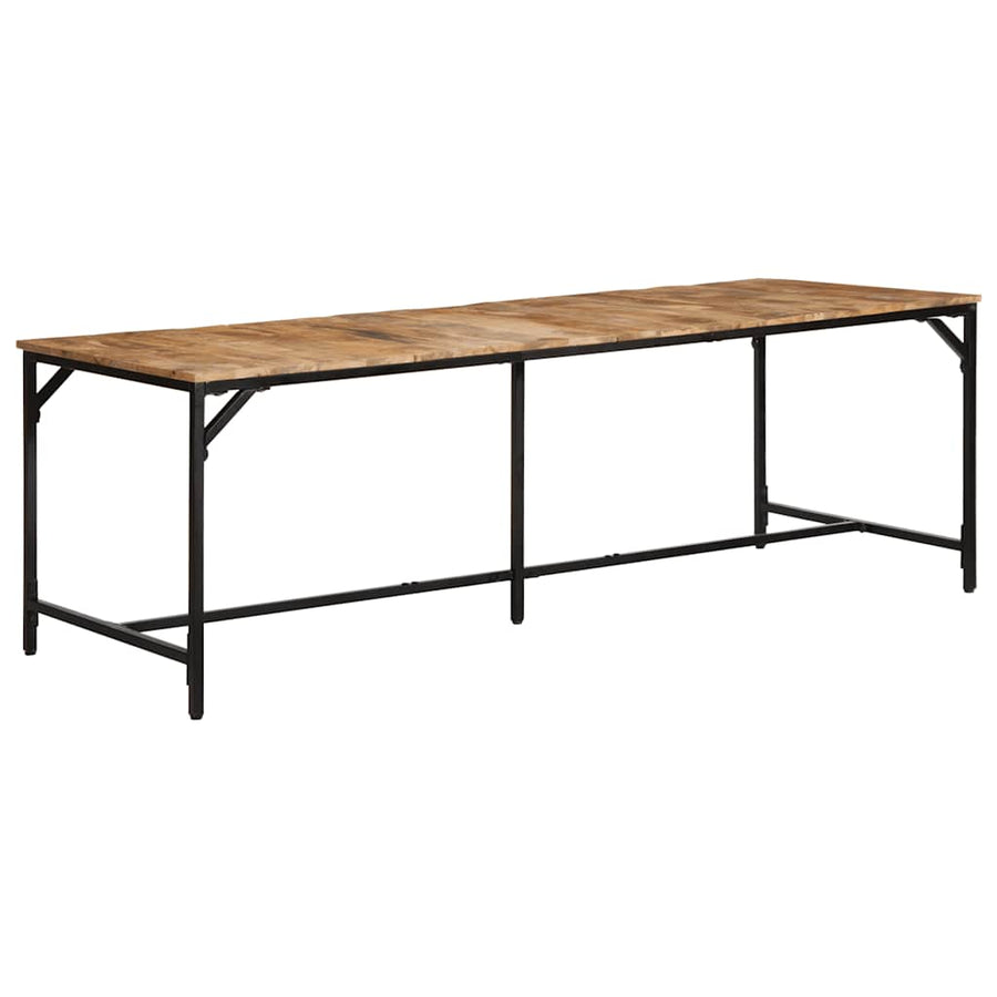 Eettafel 220x90x75 cm massief hout ruw mangohout