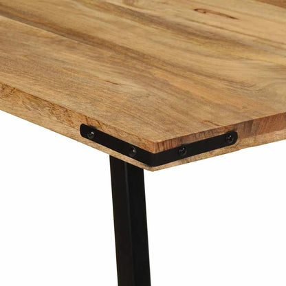 Eettafel 160x80x75 cm massief mangohout