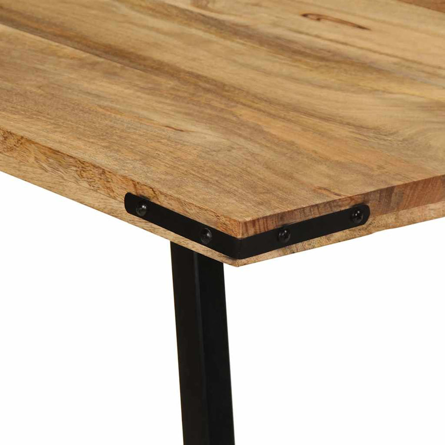Eettafel 160x80x75 cm massief mangohout