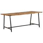 Eettafel 180x90x75 cm massief mangohout