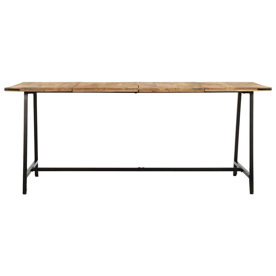Eettafel 180x90x75 cm massief mangohout