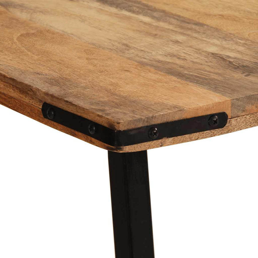 Eettafel 180x90x75 cm massief mangohout