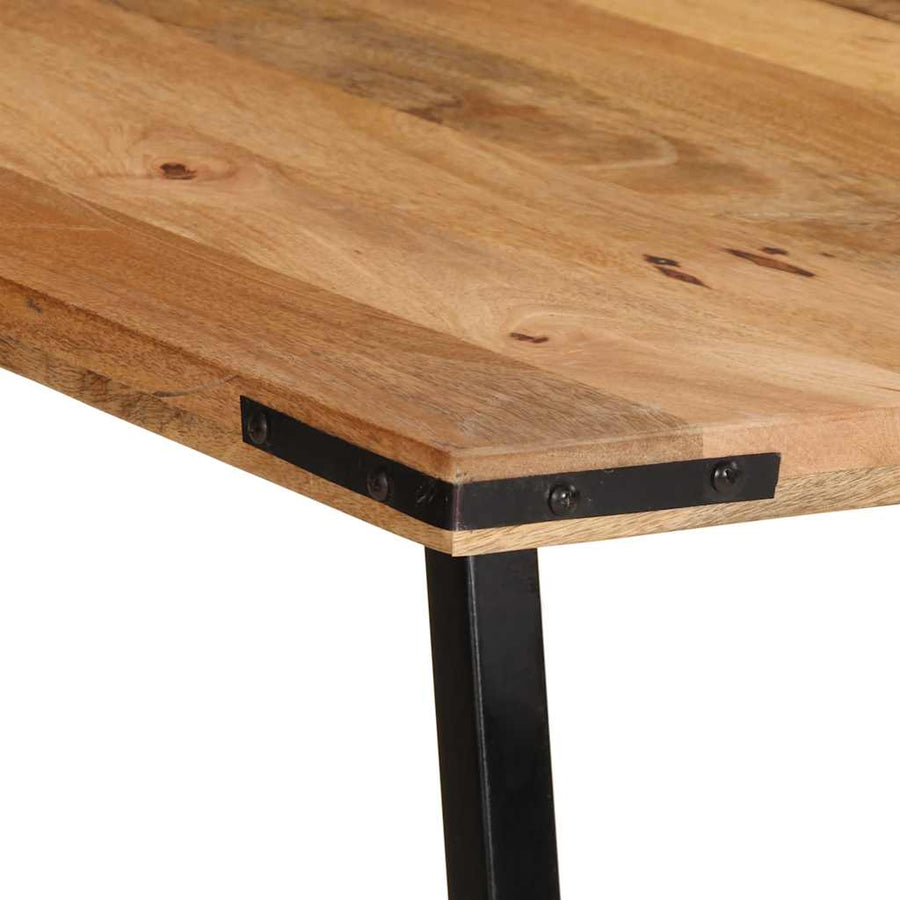 Eettafel 200x100x75 cm massief mangohout