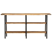 Wandtafel 140x35x70 cm massief mangohout