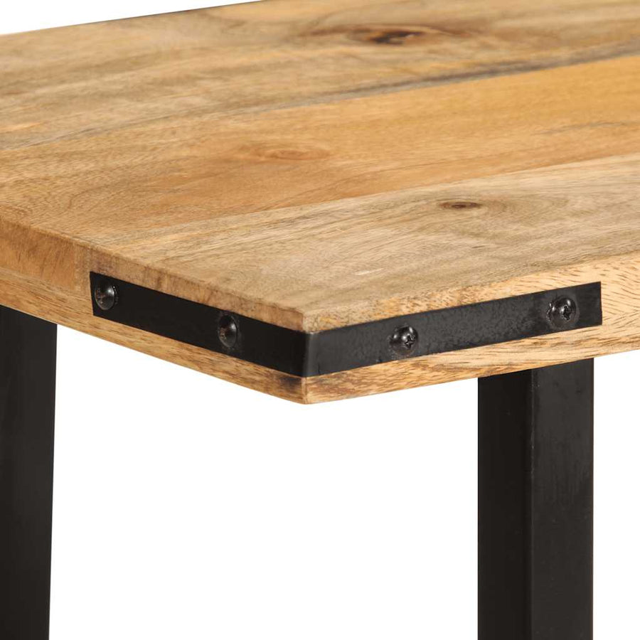 Wandtafel 140x35x70 cm massief mangohout