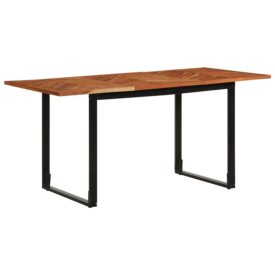 Eettafel 160x80x75 cm massief acaciahout