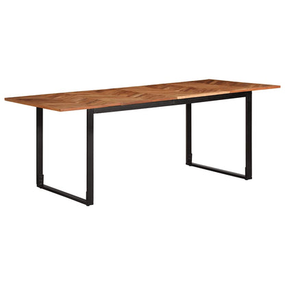 Eettafel 200x100x75 cm massief acaciahout