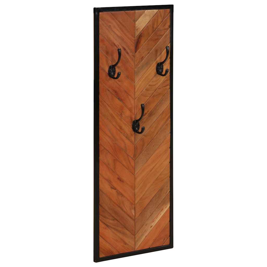 Kapstokken 2 st 35x1x90 cm massief acaciahout