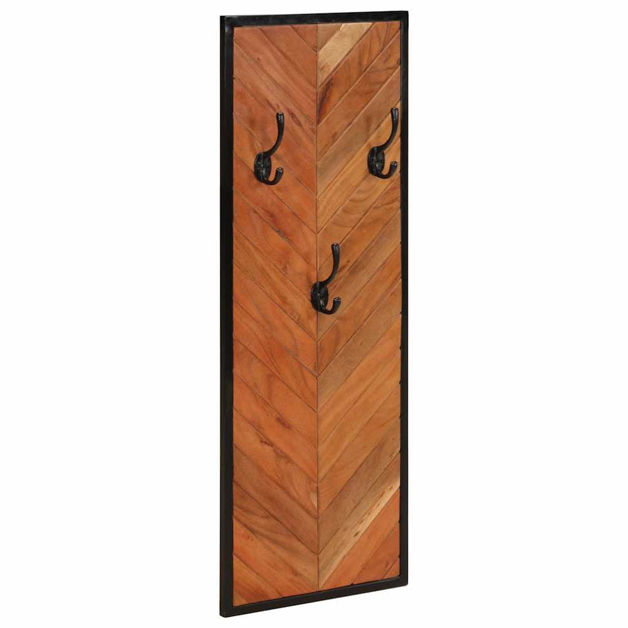 Kapstokken 2 st 35x1x90 cm massief acaciahout