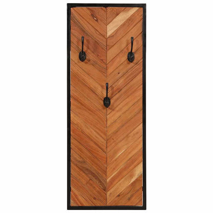 Kapstokken 2 st 35x1x90 cm massief acaciahout