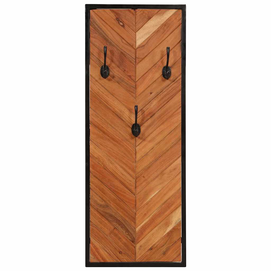 Kapstokken 2 st 35x1x90 cm massief acaciahout