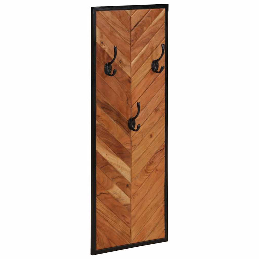 Kapstokken 2 st 35x1x90 cm massief acaciahout