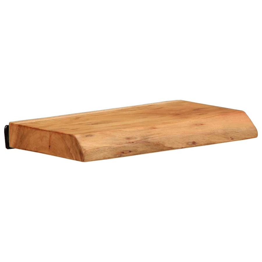 Wandschappen 2 st 30x20x3,5 cm massief acaciahout