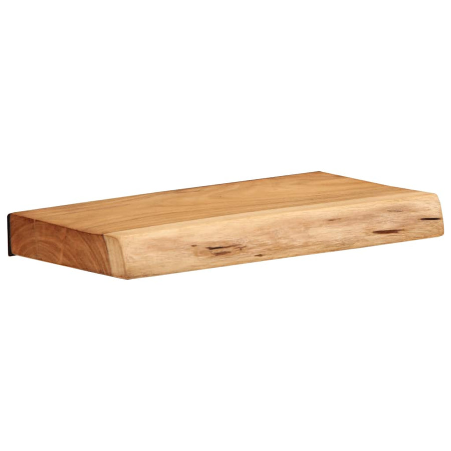 Wandschappen 2 st 30x20x3,5 cm massief acaciahout
