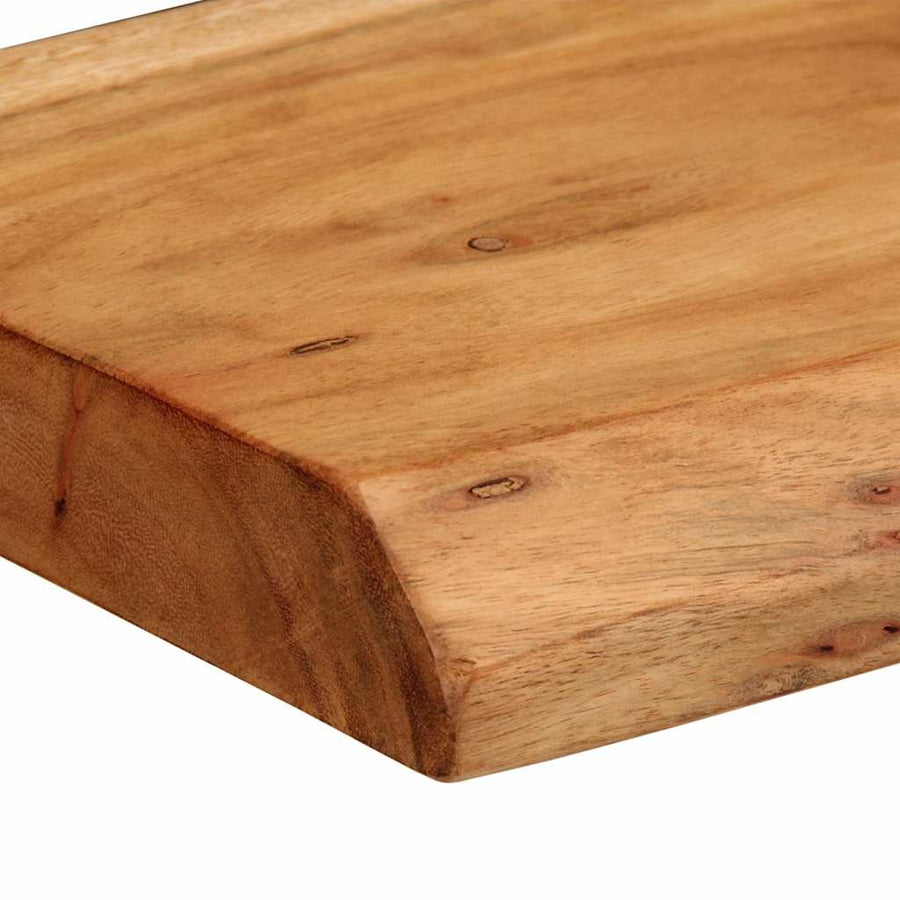 Wandschappen 2 st 30x20x3,5 cm massief acaciahout