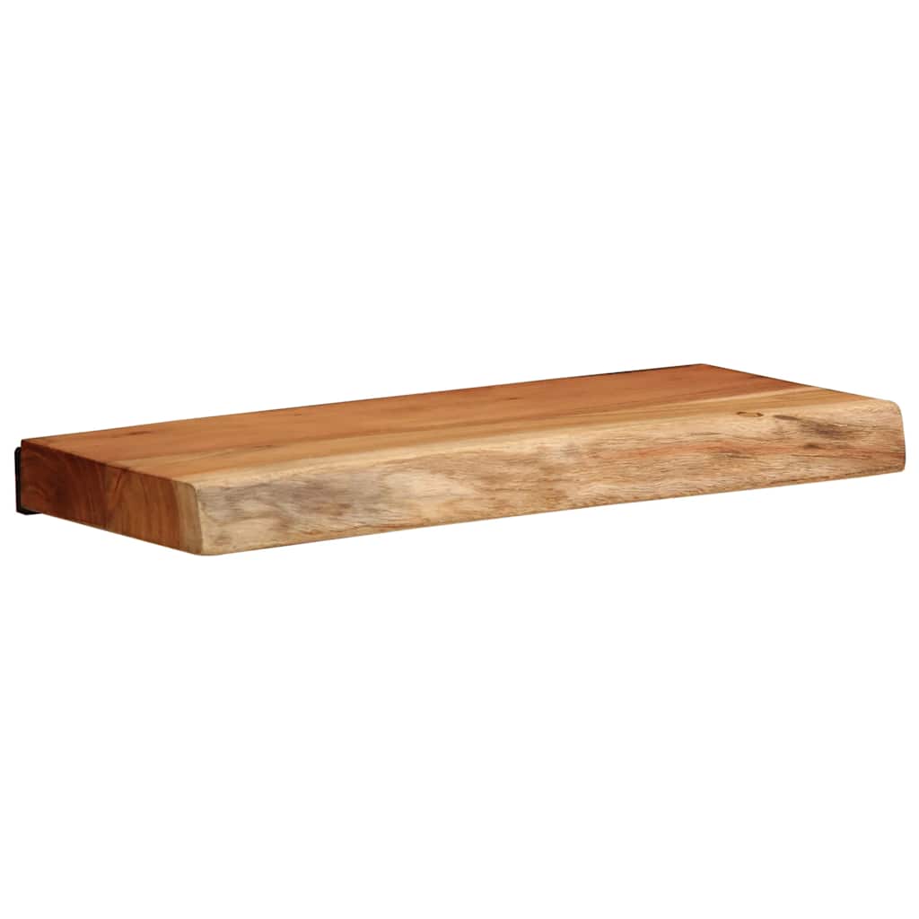 Wandschappen 2 st 40x20x3,5 cm massief acaciahout