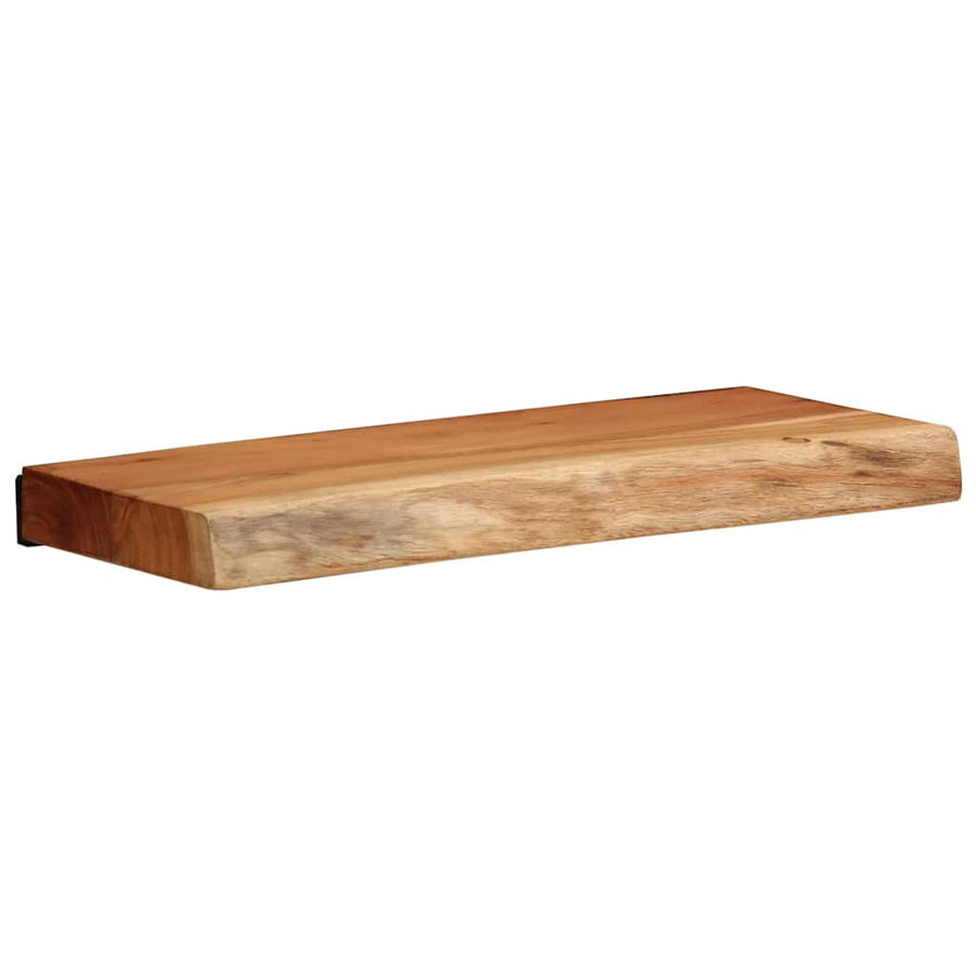 Wandschappen 2 st 40x20x3,5 cm massief acaciahout