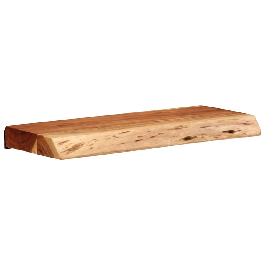 Wandschappen 2 st 40x20x3,5 cm massief acaciahout