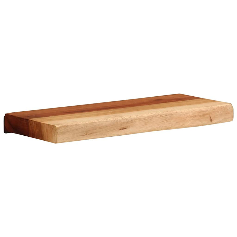 Wandschappen 2 st 40x20x3,5 cm massief acaciahout