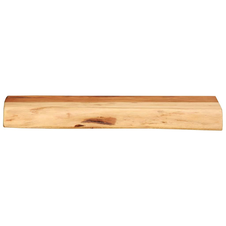 Wandschappen 2 st 40x20x3,5 cm massief acaciahout