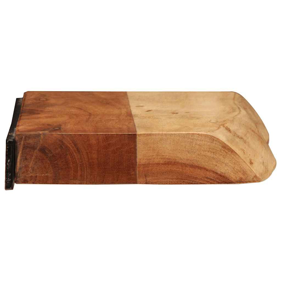 Wandschappen 2 st 40x20x3,5 cm massief acaciahout
