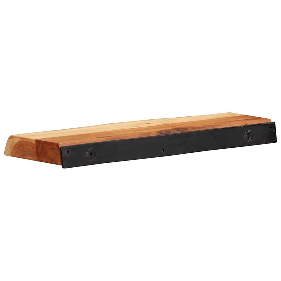 Wandschappen 2 st 40x20x3,5 cm massief acaciahout