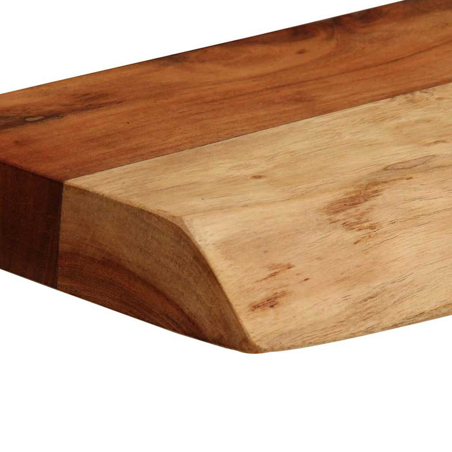 Wandschappen 2 st 40x20x3,5 cm massief acaciahout
