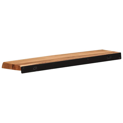 Wandschappen 2 st 60x20x3,5 cm massief acaciahout