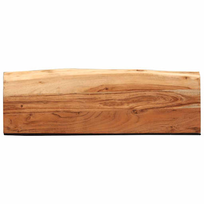Wandschappen 2 st 60x20x3,5 cm massief acaciahout