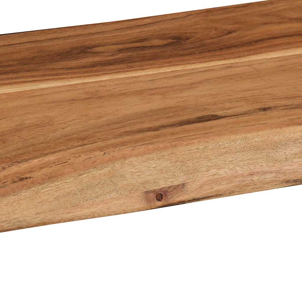 Wandschappen 2 st 60x20x3,5 cm massief acaciahout