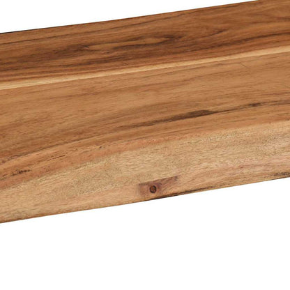 Wandschappen 2 st 60x20x3,5 cm massief acaciahout