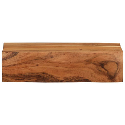 Wandschappen 2 st 30x17x8 cm massief acaciahout