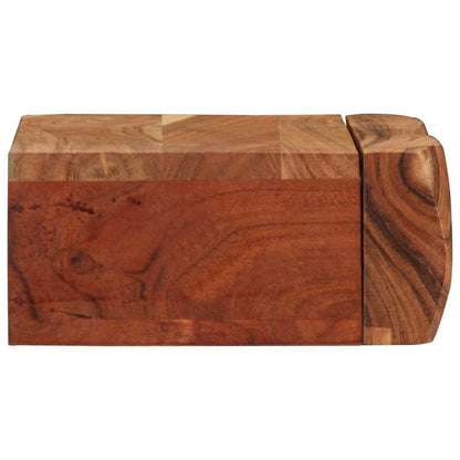 Wandschappen 2 st 30x17x8 cm massief acaciahout