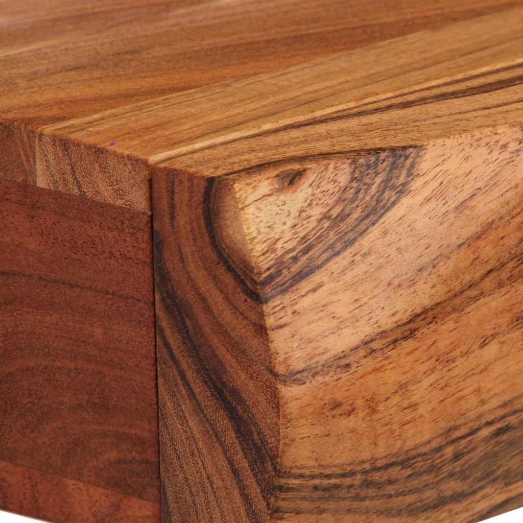 Wandschappen 2 st 30x17x8 cm massief acaciahout