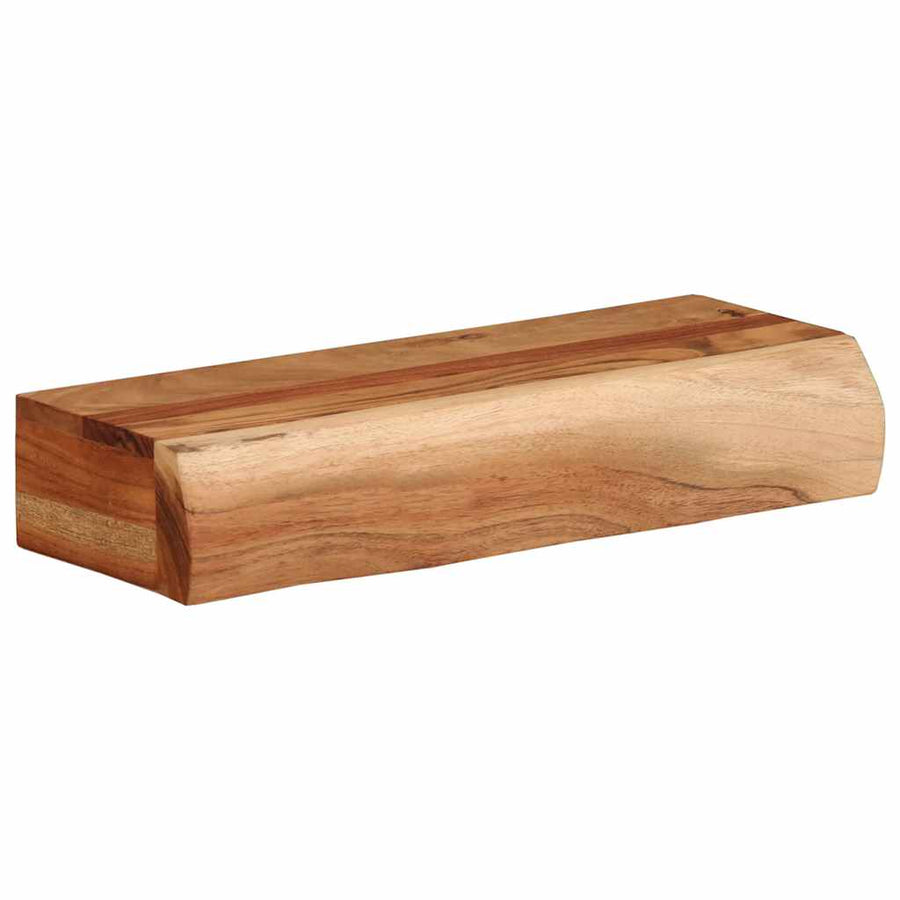 Wandschappen 2 st 40x17x8 cm massief acaciahout