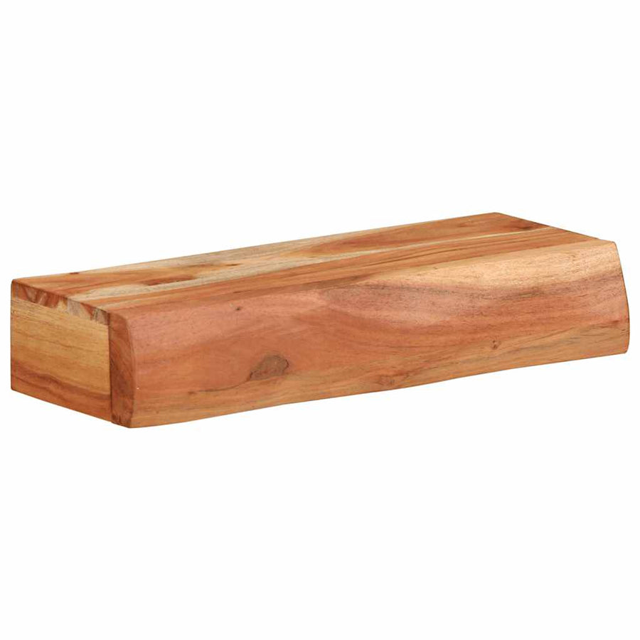 Wandschappen 2 st 40x17x8 cm massief acaciahout