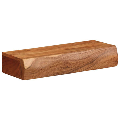 Wandschappen 2 st 40x17x8 cm massief acaciahout