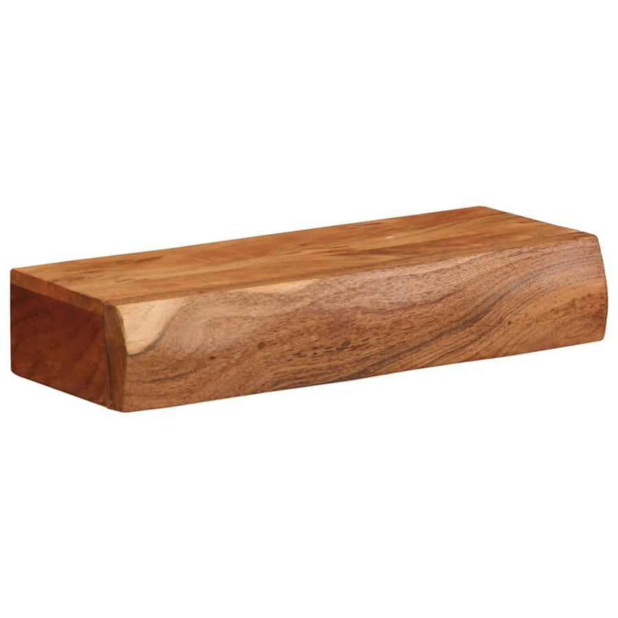 Wandschappen 2 st 40x17x8 cm massief acaciahout