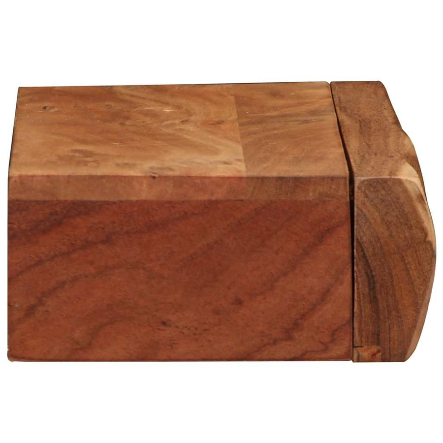 Wandschappen 2 st 40x17x8 cm massief acaciahout