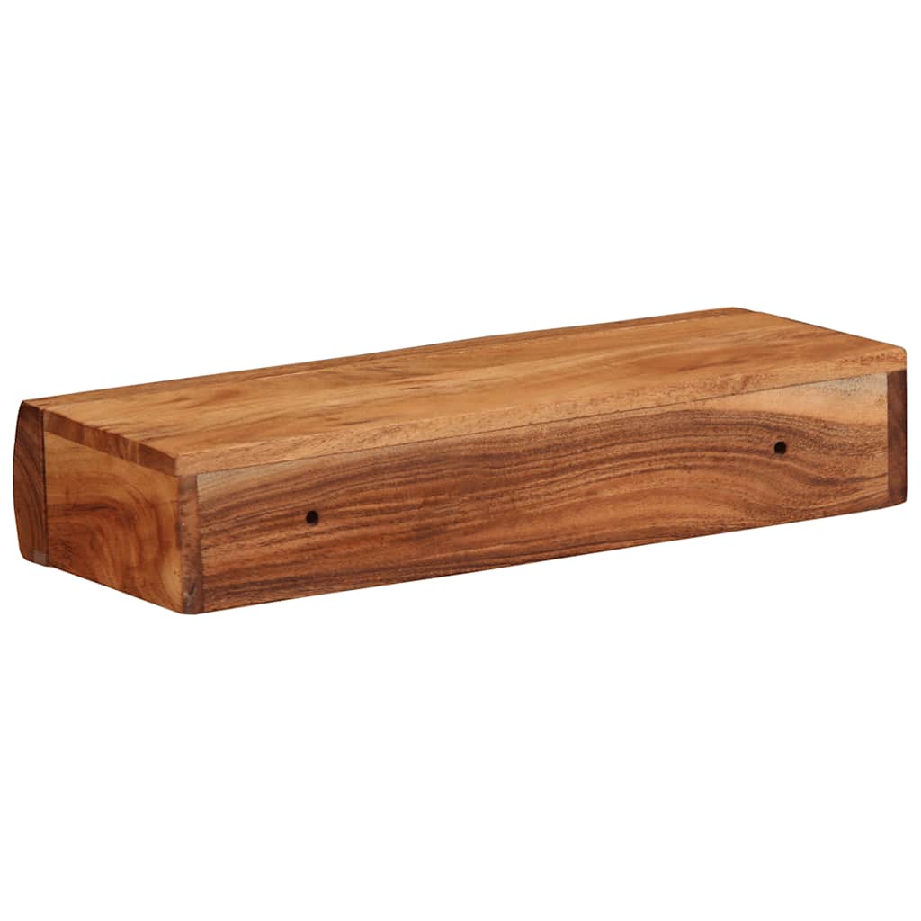 Wandschappen 2 st 40x17x8 cm massief acaciahout