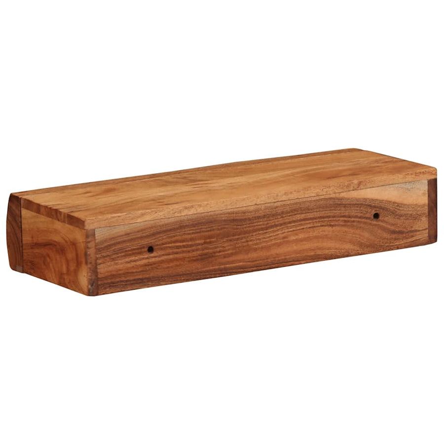 Wandschappen 2 st 40x17x8 cm massief acaciahout