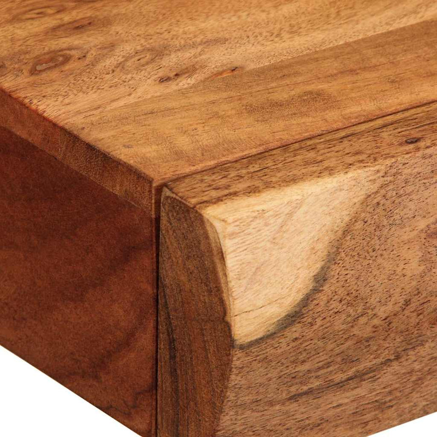 Wandschappen 2 st 40x17x8 cm massief acaciahout