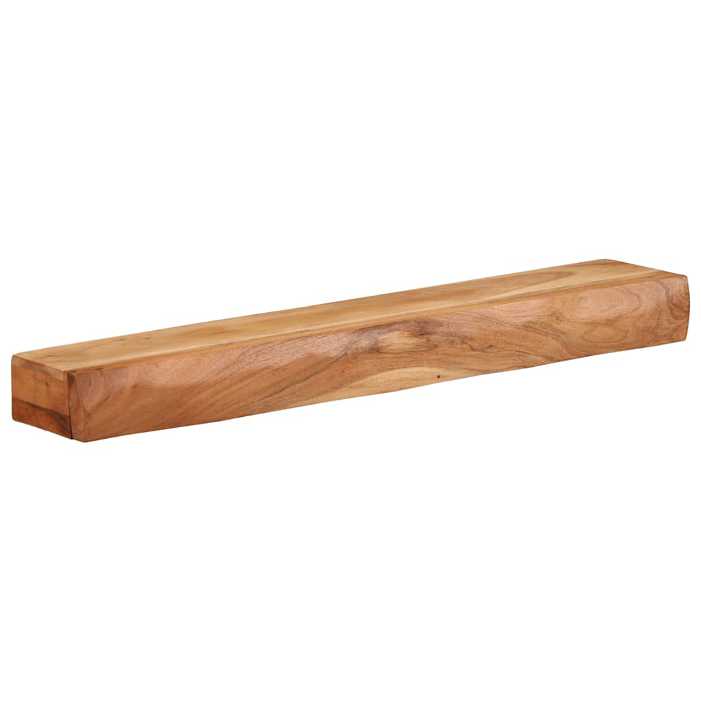 Wandschappen 2 st 80x17x8 cm massief acaciahout