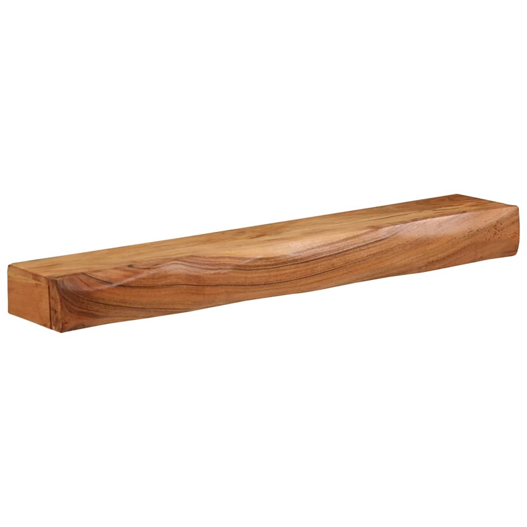 Wandschappen 2 st 80x17x8 cm massief acaciahout