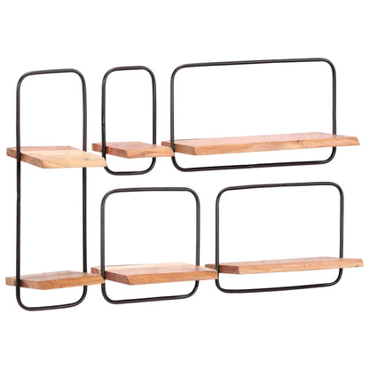 Wandplanken 5 stuks massief acaciahout