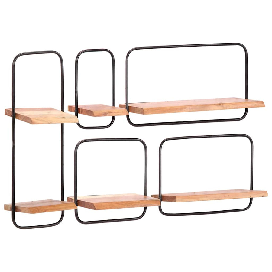 Wandplanken 5 stuks massief acaciahout
