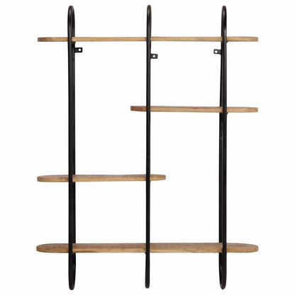 Wandplank 90x20x116,5 cm Massief Ruw Hout Mango